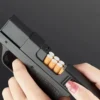 10 cigarette case with lighter gun