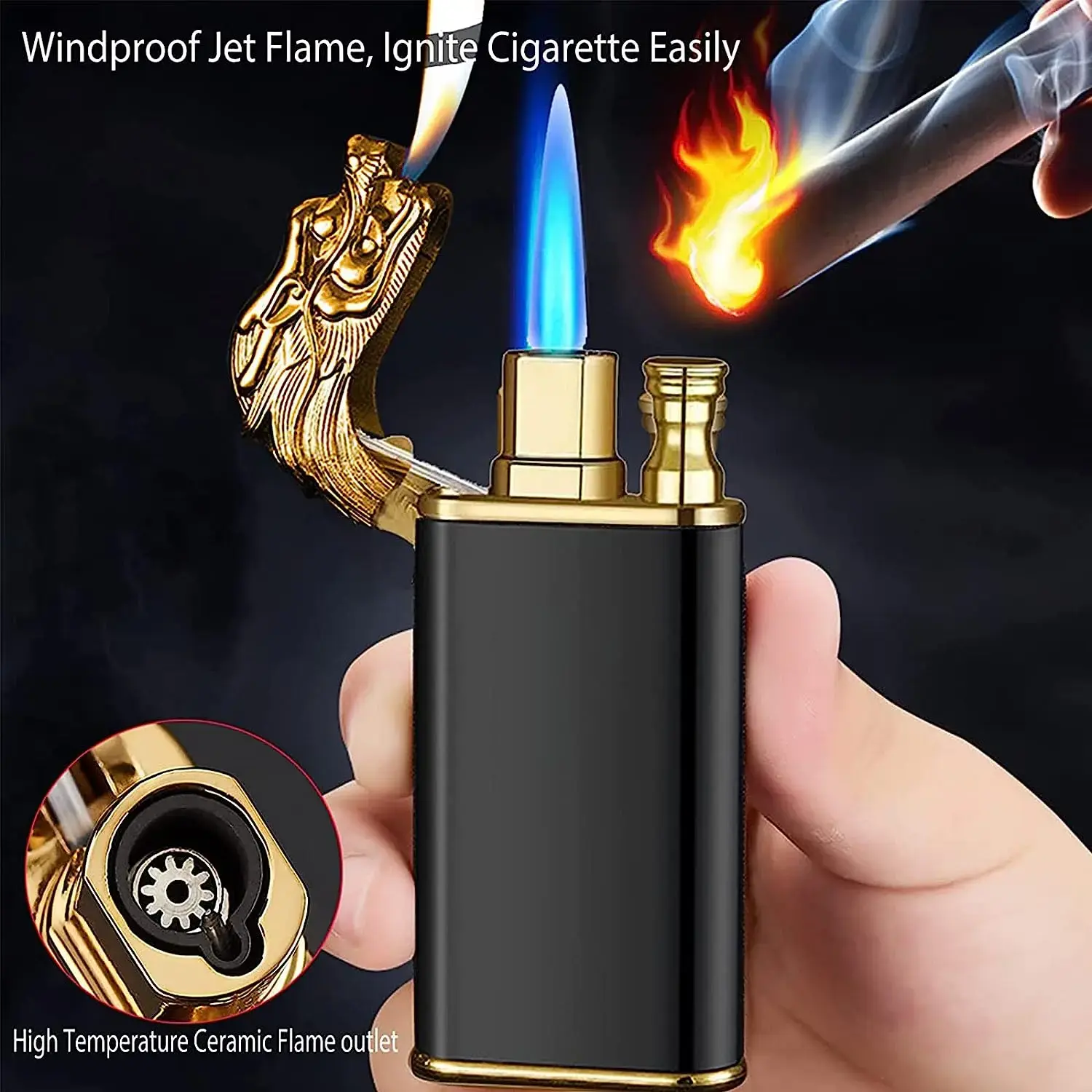 Dragon Head Lighter 2 flames