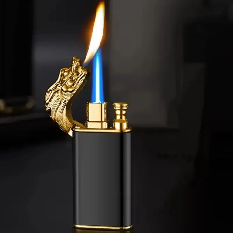 Dragon head double flame lighter