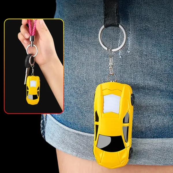 Car shape lighter with keychain