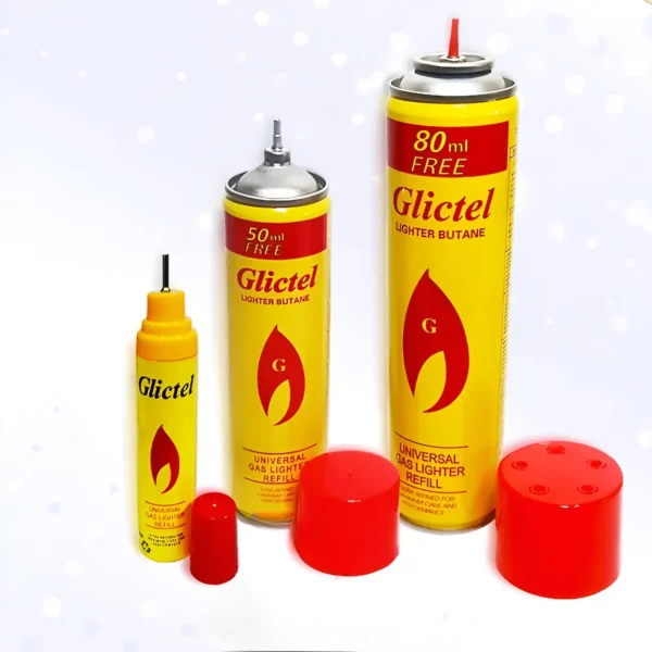 Glictel Brand Universal Gas Lighter Refill