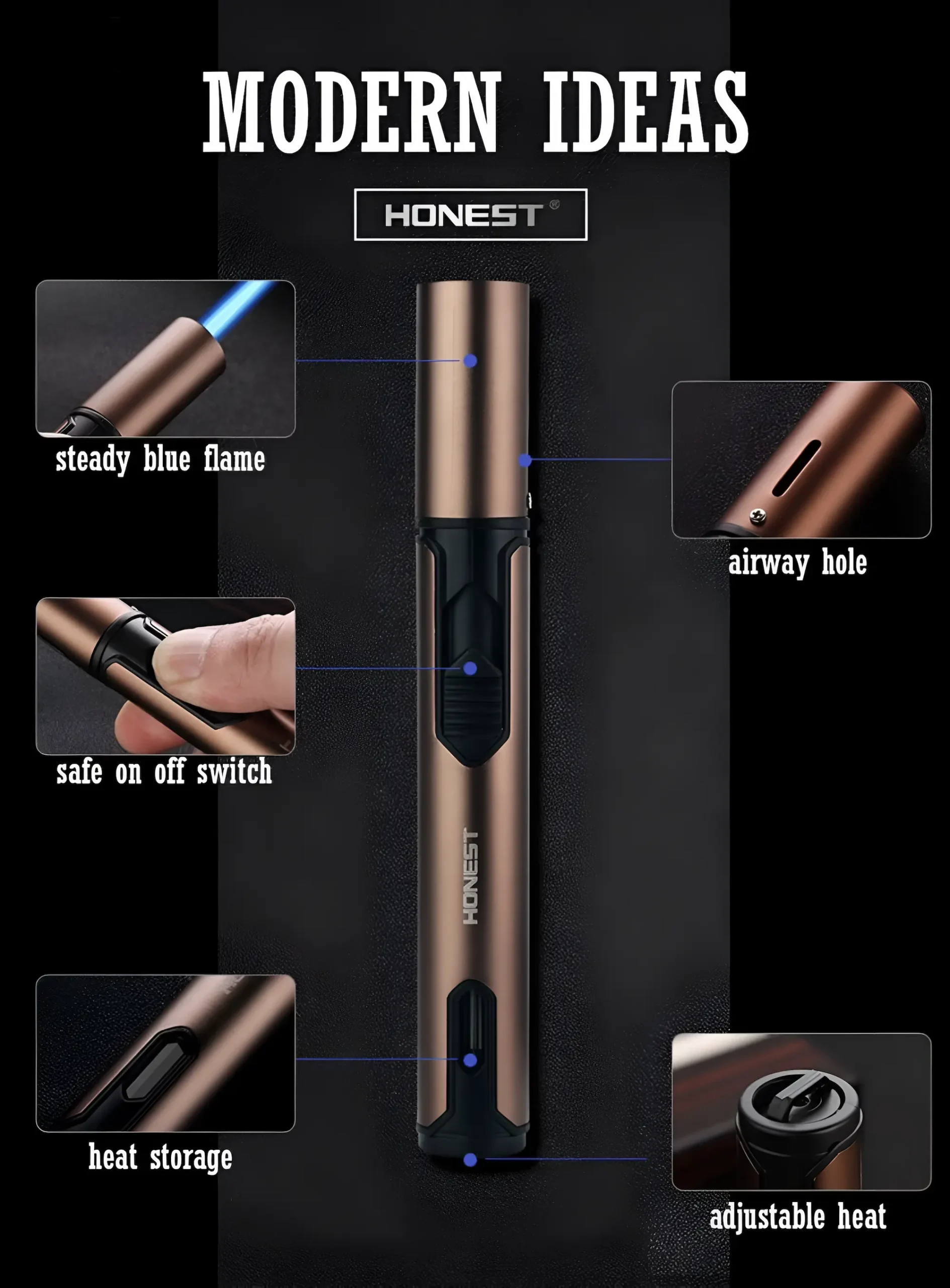 Honest Pen Torch Lighters specs