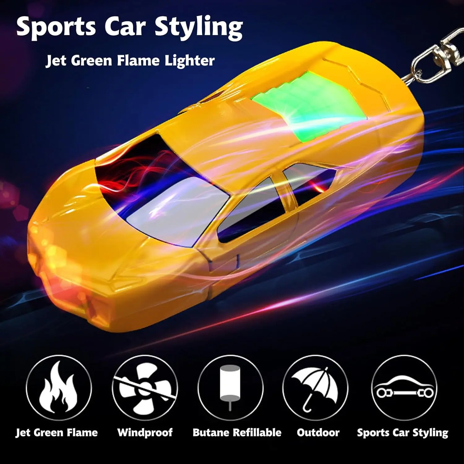 Multipurpose Car shape lighter features