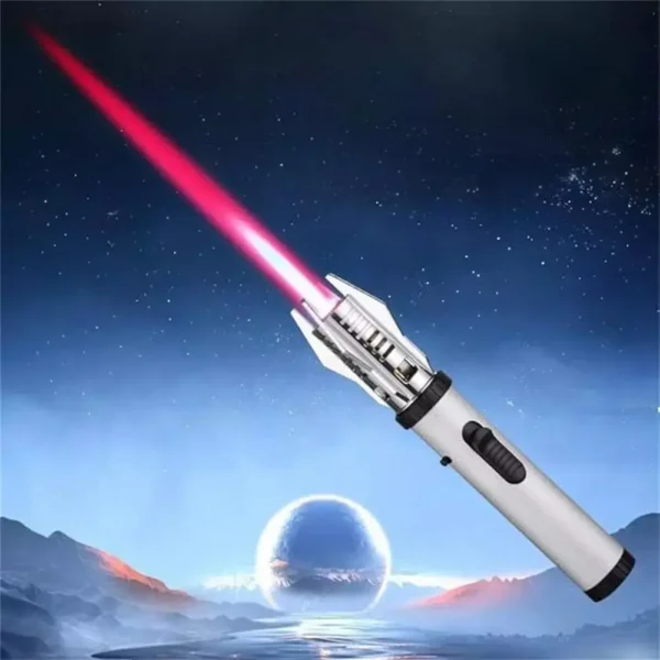 Power Flame Torch Lighter in silver