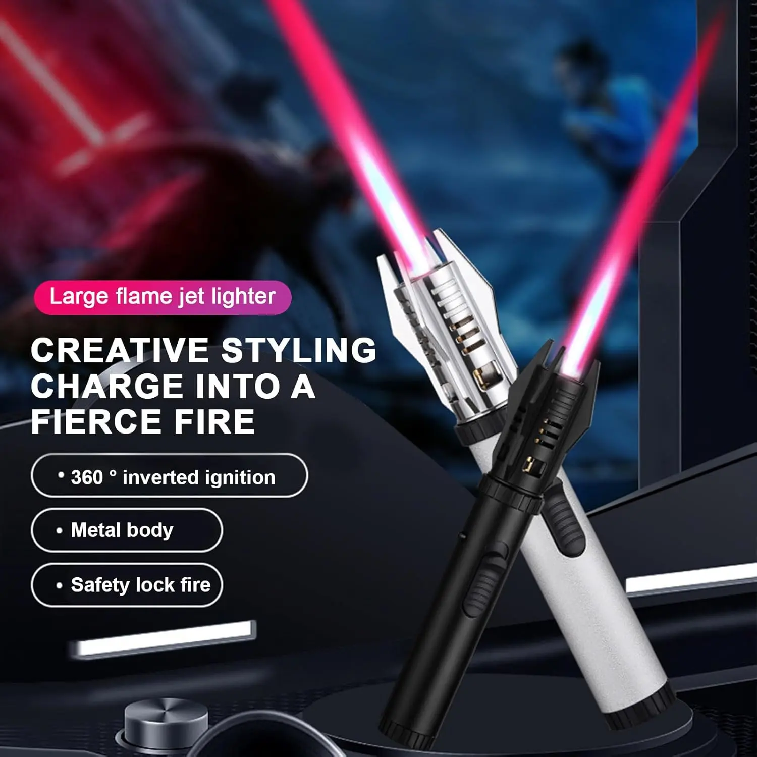 Power Flame Torch Lighter large flame