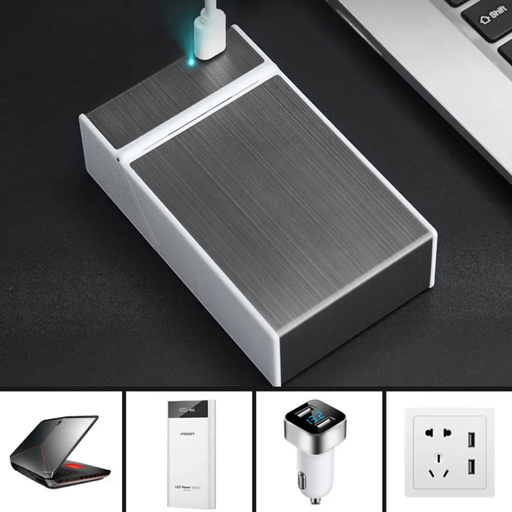 Case With Rechargeable Electric Lighter charging ways