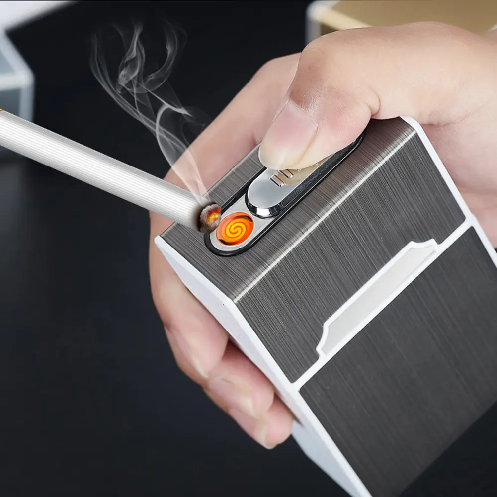 Case With Rechargeable Electric Lighter
