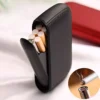 Leather Smoking Case with Electric Lighter